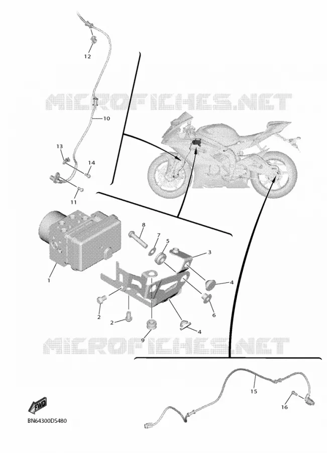 PARTIE ELECTRIQUE 3 Yamaha MOTO 600 2018 R6  YZF600