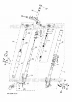 FOURCHE pour Yamaha MT-125 ABS de 2018