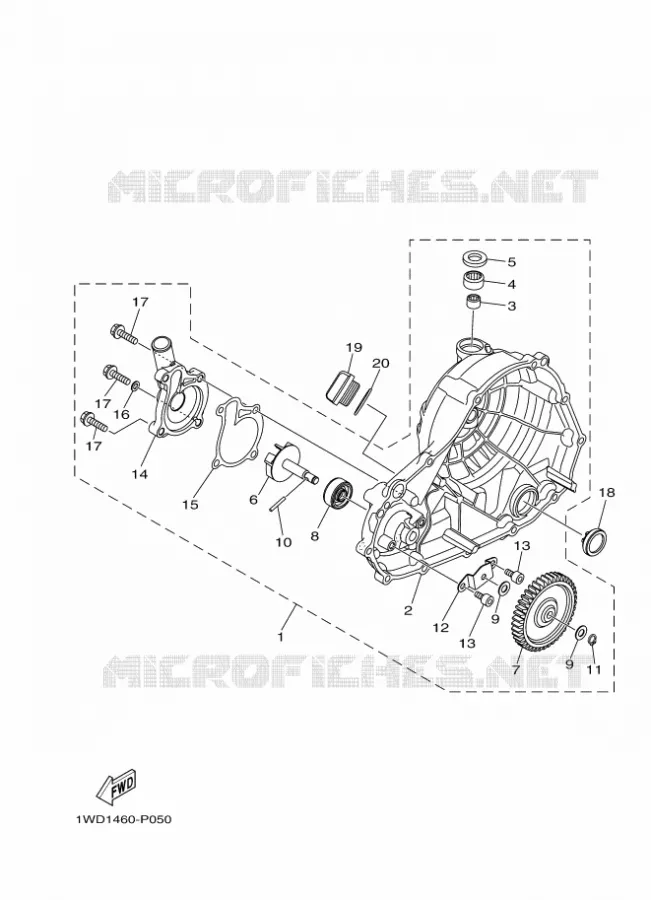 POMPE A EAU / DURITES Yamaha MOTO 300 2018 R3  YZF-R3A