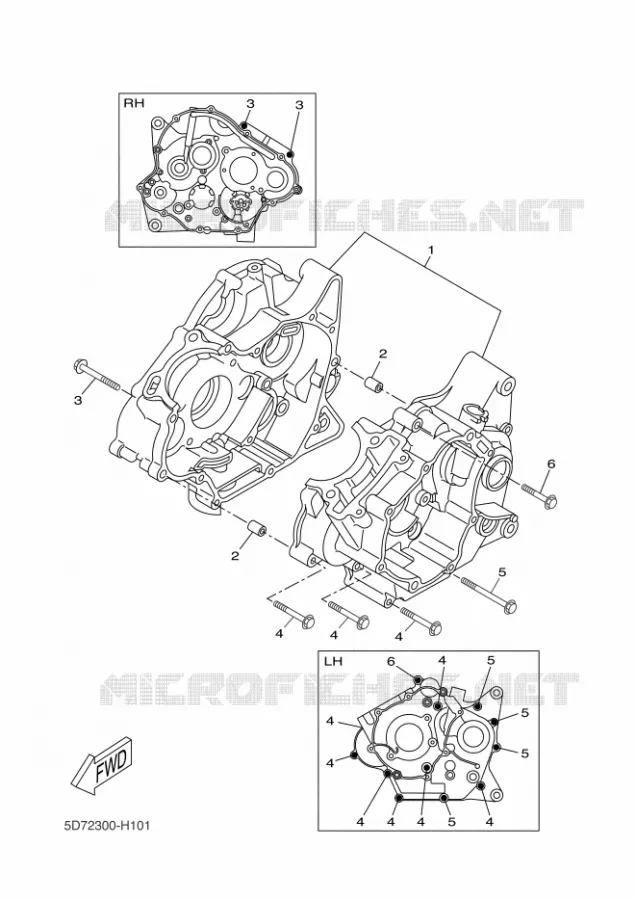 CARTER MOTEUR Yamaha MOTO 125 2018 R125  YZF-R125A