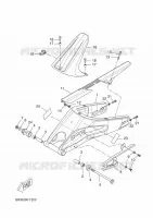 BRAS ARRIERE pour Yamaha YZF-R 125 ABS de 2018