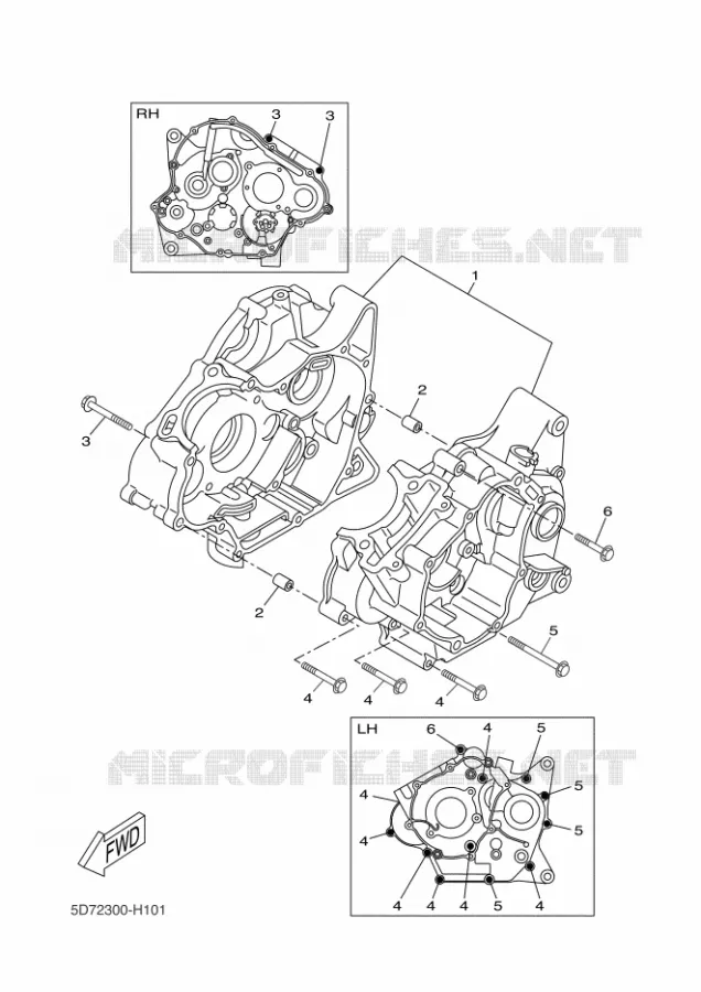 CARTER MOTEUR Yamaha MOTO 125 2018 R125  YZF-R125A