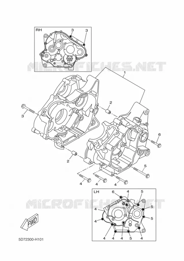 CARTER MOTEUR Yamaha MOTO 125 2018 R125  YZF-R125A
