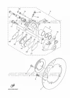 ETRIER DE FREIN ARRIERE pour Yamaha MT-09 ABS de 2018