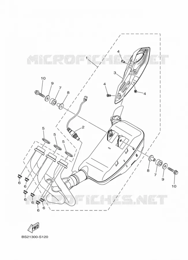 ECHAPPEMENT Yamaha MOTO 900 2018 MT  MTN850-A