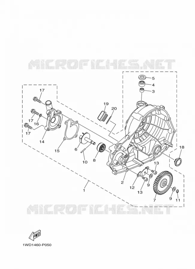 POMPE A EAU / DURITES Yamaha MOTO 250 2018 R25  YZF-R25A
