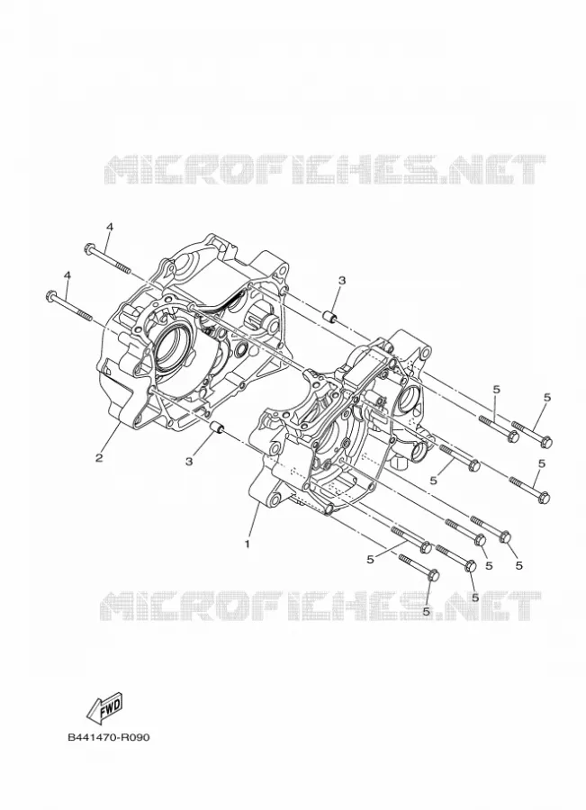 CARTER MOTEUR Yamaha MOTO 110 2018 CRUX  YD110-1