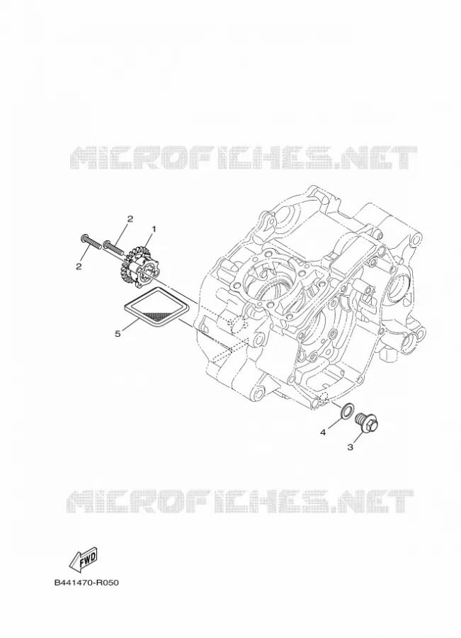 POMPE A HUILE Yamaha MOTO 110 2018 CRUX  YD110-1