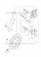 ETRIER DE FREIN AVANT pour Yamaha CRYPTON 110 de 2018