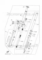 FOURCHE pour Yamaha CRYPTON 110 de 2018