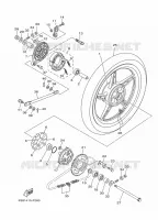 ROUE ARRIERE pour Yamaha CRYPTON 110 de 2018