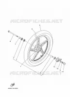 ROUE AVANT pour Yamaha CRYPTON 110 de 2018