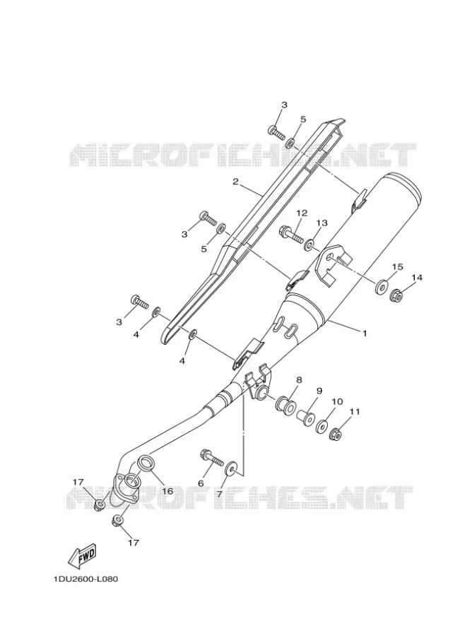 ECHAPPEMENT Yamaha SCOOTER 110 2018 CRYPTON  T110C