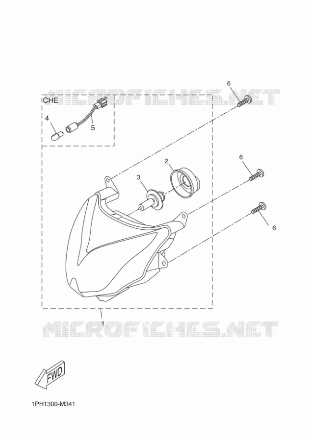 PHARE  Yamaha SCOOTER 50 2018 AEROX 4  NS50F