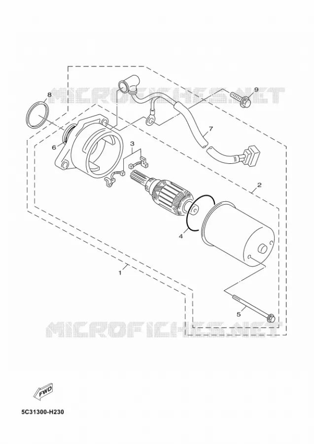 DEMARREUR Yamaha SCOOTER 50 2018 NEOS 4  YN50F