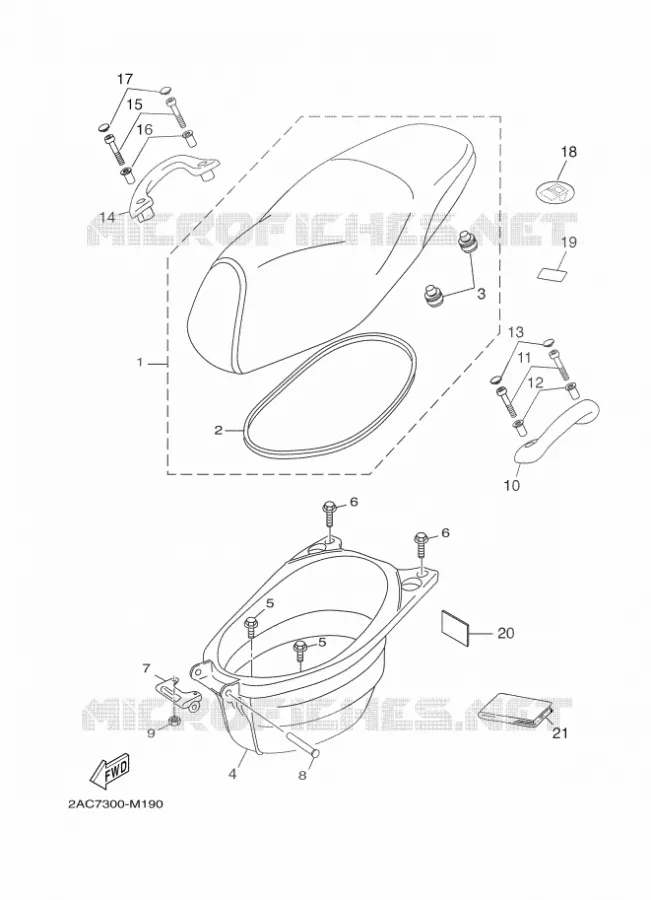 SELLE Yamaha SCOOTER 50 2018 NEOS 4 UBS  YN50FU