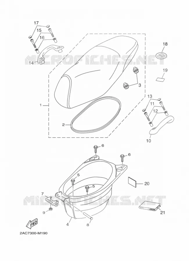 SELLE Yamaha SCOOTER 50 2018 NEOS 4 UBS  YN50FU