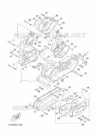 CARTER MOTEUR pour Yamaha NEOS 4 UBS (UNIFIED BRAKE SYSTEM) de 2018
