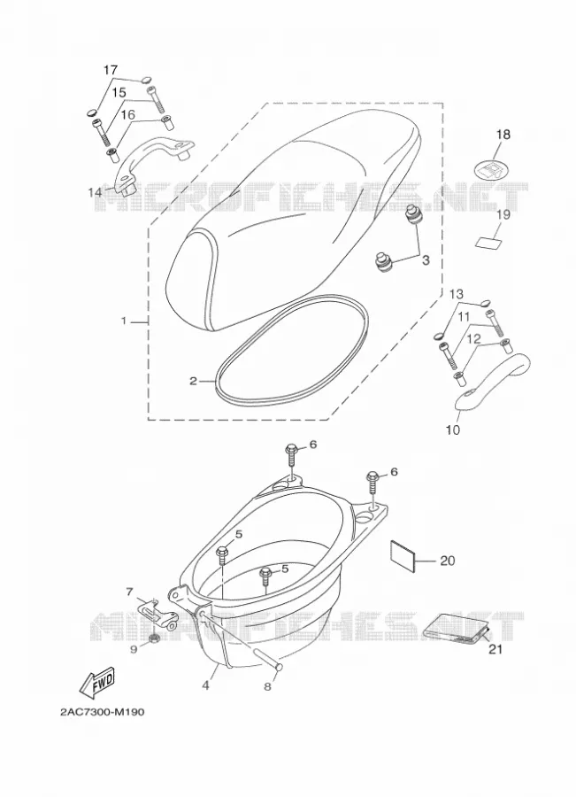 SELLE Yamaha SCOOTER 50 2018 NEOS 4 UBS  YN50FU