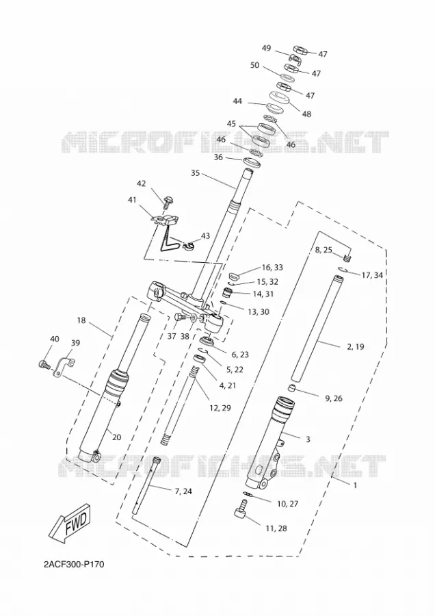 FOURCHE Yamaha SCOOTER 50 2018 NEOS 4 UBS  YN50FU