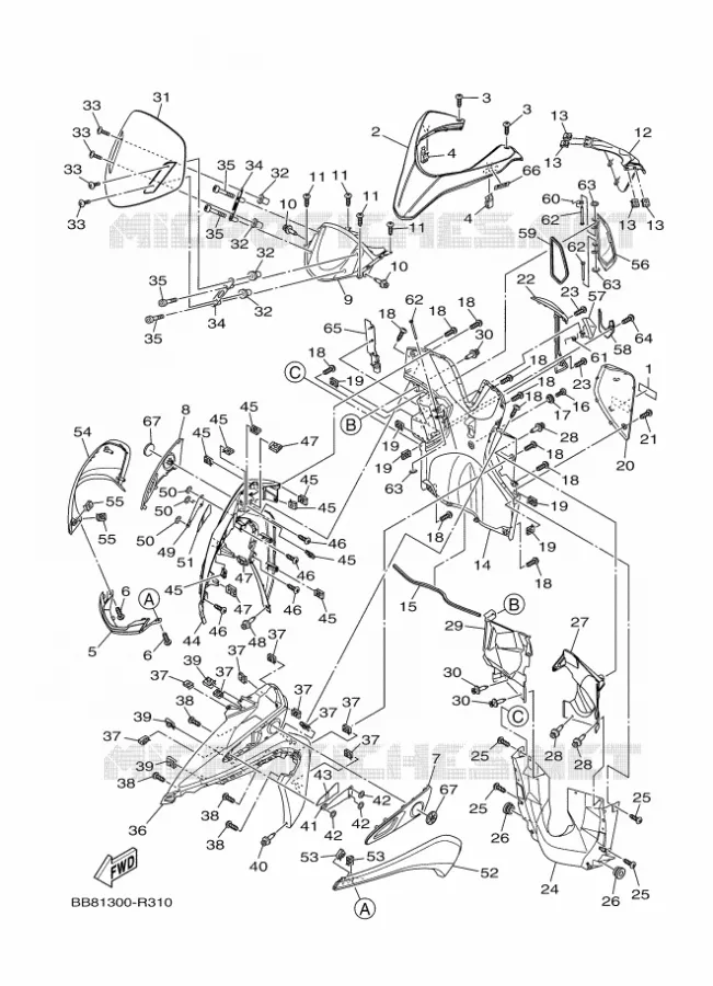 PROTEGE JAMBES Yamaha SCOOTER 155 2018 TRICITY  MWS150-A