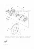 ETRIER DE FREIN ARRIERE pour Yamaha XMAX 400 ABS de 2018