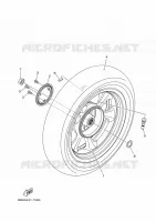 ROUE ARRIERE pour Yamaha TRICITY 125 ABS de 2018