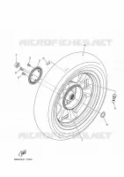 ROUE ARRIERE pour Yamaha TRICITY 125 ABS de 2018