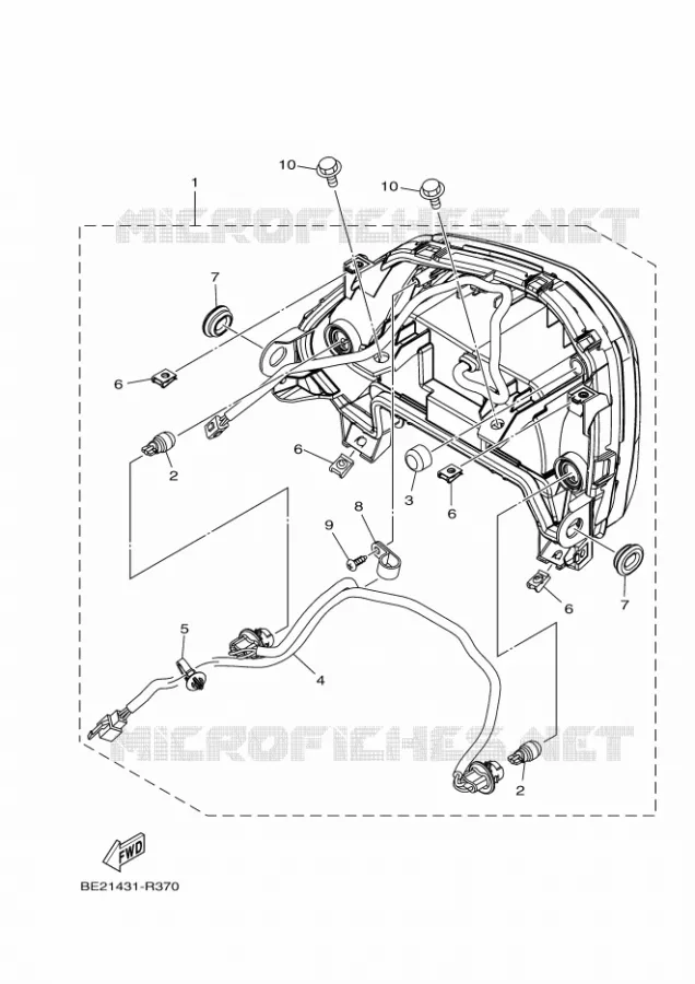 FEU ARRIERE Yamaha SCOOTER 125 2018 TRICITY  MWS125-C
