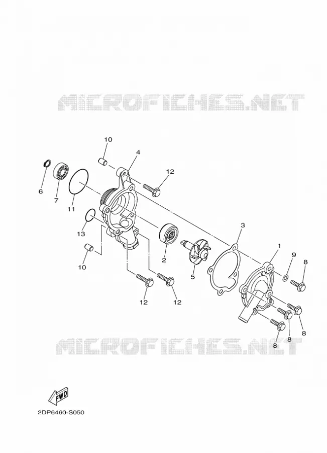 POMPE A EAU / DURITES Yamaha SCOOTER 125 2018 MBK TRYPTIK  MWS125-C