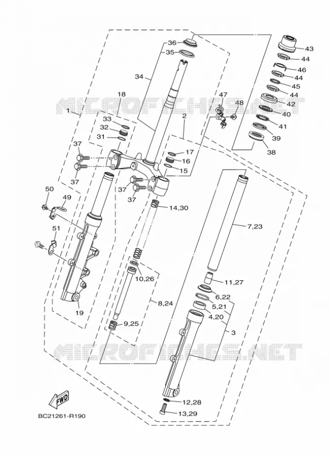DIRECTION Yamaha SCOOTER 125 2018 MBK OCITO  GPD125-A