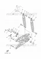 BRAS OSCILLANT / AMORTISSEUR pour Yamaha NMAX 125 ABS de 2018