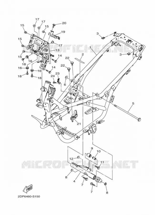 CADRE Yamaha SCOOTER 150 2018 NMAX  GPD150-A