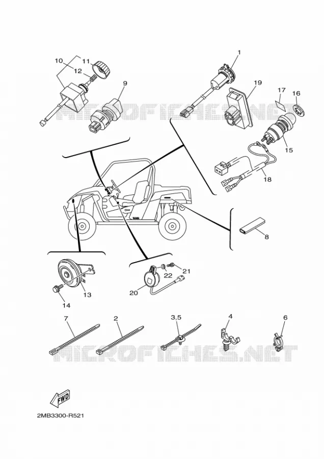 ELECTRIQUE 2 Yamaha SIDE BY SIDE 700 2018 WOLVERINE  YXE700E