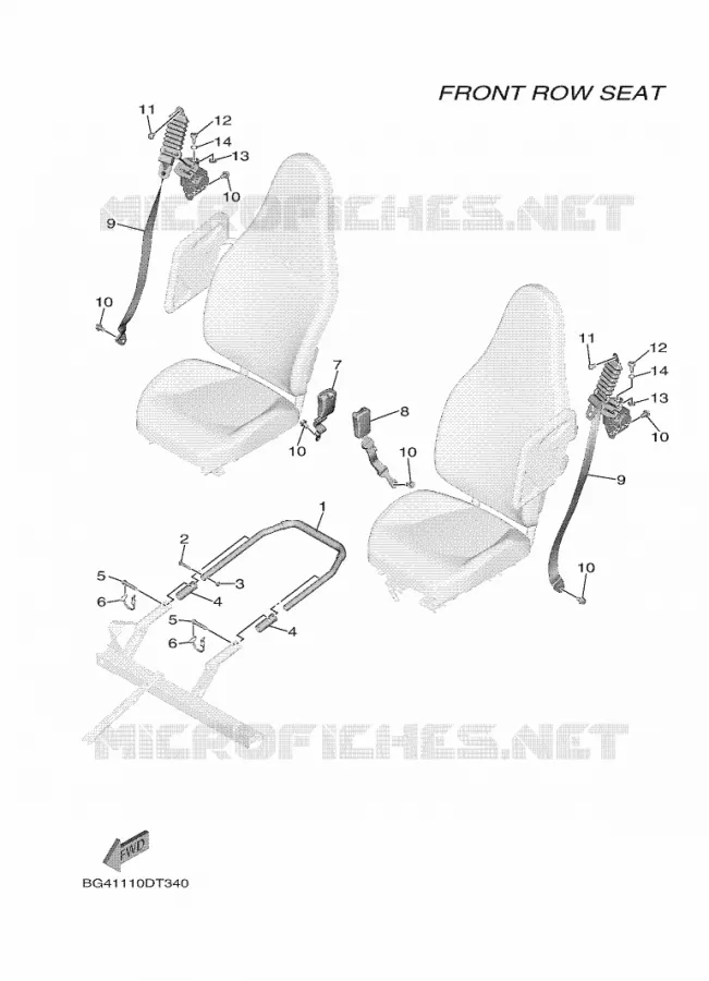 SELLE 2 Yamaha SIDE BY SIDE 850 2018 WOLVERINE  YXF850ES