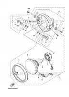 PHARE  2 pour Yamaha YBR125E de 2008
