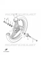 ROUE AVANT pour Yamaha YBR125E de 2008