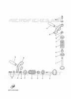 SOUPAPE pour Yamaha YBR125E de 2008