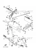 SUPPORT / REPOSE PIEDS pour Yamaha YBR125E de 2008