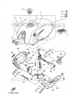 RESERVOIR A ESSENCE pour Yamaha YBR125E de 2008