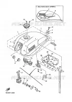 RESERVOIR A ESSENCE pour Yamaha XJR 1300 SP de 1999