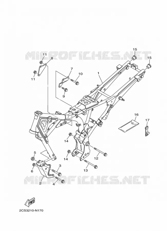 CADRE Yamaha MOTO 125 2018 YB  YB125