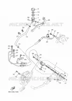 MAITRE CYLINDRE DE FREIN ARRIERE pour Yamaha TRACER 900 GT de 2018