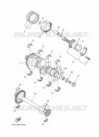 VILEBREQUIN / PISTON pour Yamaha TRACER 900 GT de 2018