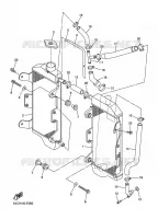 RADIATEUR / DURITES pour Yamaha YZ 250 F de 2006