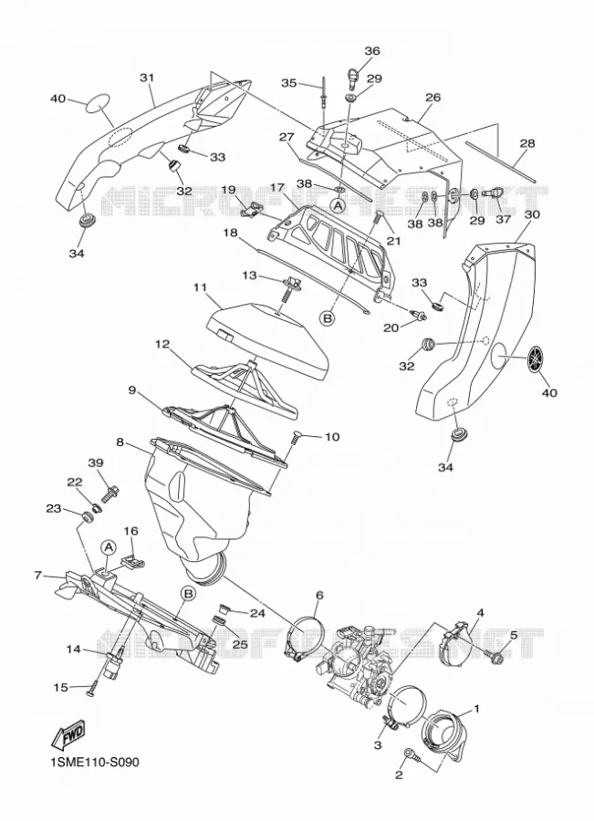 ADMISSION Yamaha MOTO 250 2018 YZF  YZ250F