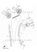 ARBRE A CAMES / CHAINE DE DISTRIBUTION pour Yamaha YZ 250 FX CROSS COUNTRY de 2018