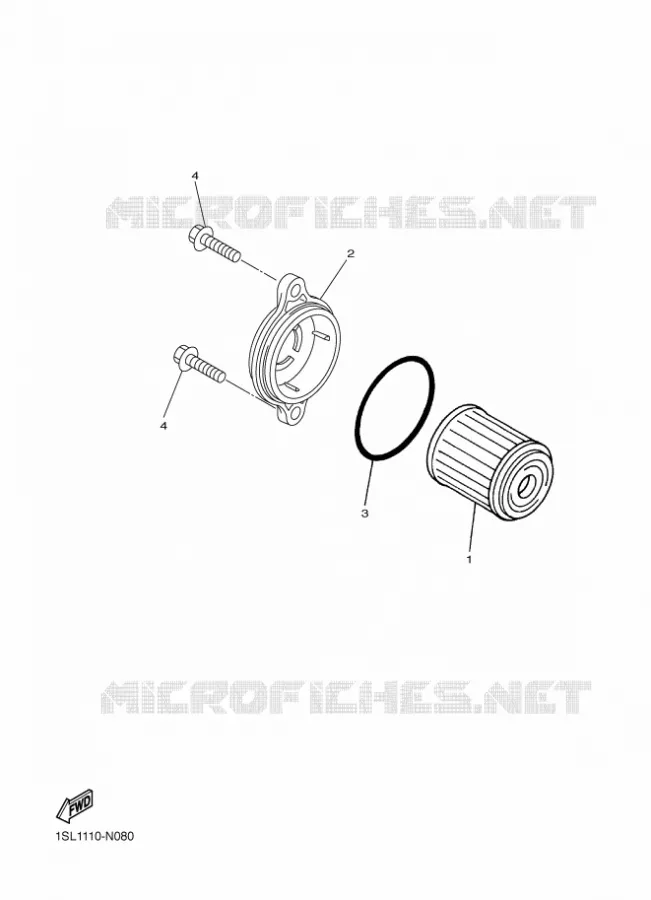 FILTRE A HUILE Yamaha MOTO 250 2016 YZF  YZ250FX