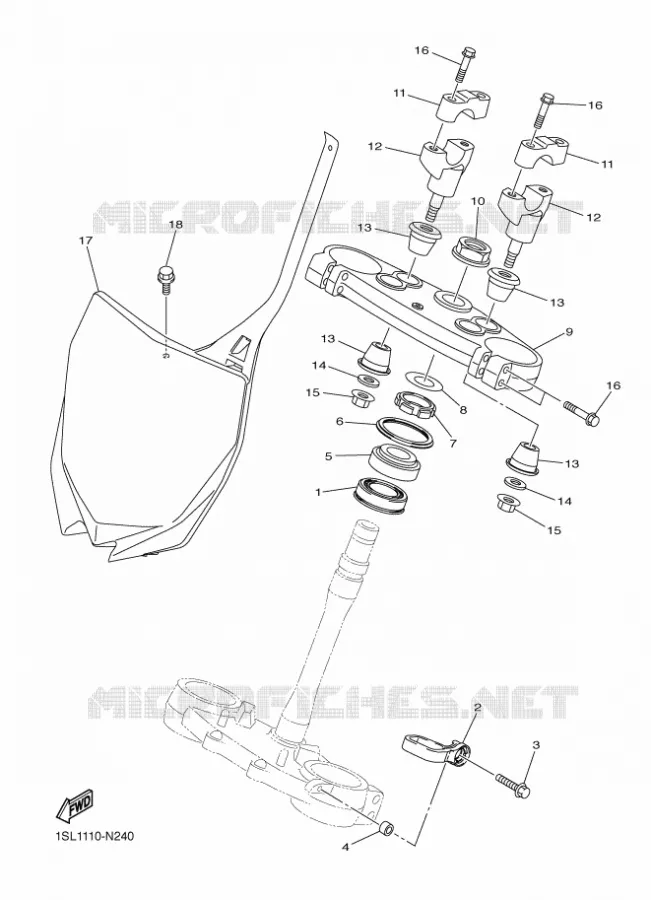 DIRECTION Yamaha MOTO 250 2016 YZF  YZ250F
