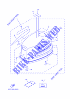 CAPOT SUPERIEUR pour Yamaha 4C Manual Starter, Tiller Handle, Manual Tilt, Pre-Mixing, Shaf Shaft 15